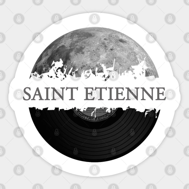 Saint Etienne moon vinyl Sticker by hany moon